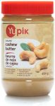 Yupik Natural Cashew Butter, 454 g, Kosher, Gluten-Free, GMO-Free, Creamy Nut Butter, Made with Only Cashews, No Added Sugar, No Additives, Smooth Spread, Ideal for Snacks & Recipes