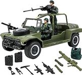 Click N' Play Military Fast Attack Assault Vehicle 17 Piece Play Set with Accessories.