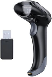 TEEMI QR Bluetooth Barcode Scanner, 1D 2D Wireless USB Imager for iPhone ipad Andriod Smartphone Tablet Mac Windows PC, Support PDF417 Driver License, Stable Bluetooth 5.0 Technology, with USB Dongle