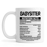 Orange Poi Babysitter Nutritional Facts 11 Oz Coffee Mugs - Funny, Sarcasm, Sarcastic, Motivational, Inspirational birthday gifts for friends, coworkers, Family, Him, Her