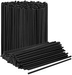 Prestee Plastic Coffee Stirrers, 2000ct, 5.5" - Plastic Coffee Straws, Drinks and Coffee Stir Sticks, Cocktail Swizzle Sticks, Disposable Stir Sticks, Drinking Straws for Coffee & Cocktails (Black)