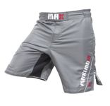 MMA Fight Shorts Grappling Short Kick Boxing Cage Fighting Shorts, Gym Shorts Grey
