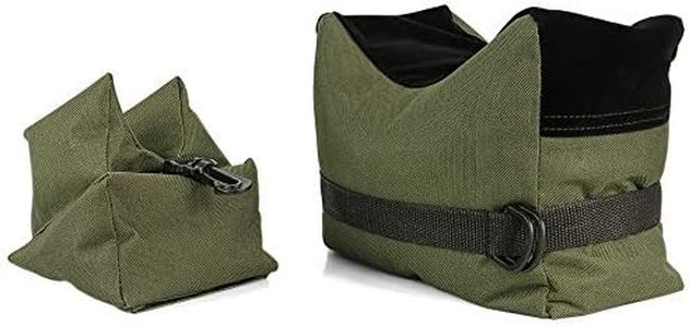 Twod Outdoor Shooting Rest Bags Target Sports Shooting Bench Rest Front & Rear Support SandBag Stand Holders for Gun Rifle Shooting Hunting Photography - Unfilled