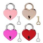 4 Pcs Diary Lock and Key Set, Heart
