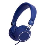 Olyre On-Ear Kids Headphones Wired with Microphone, Lightweight Foldable Children Plug in Headphones for School Age Kids with in-line Control for Tablet Chromebooks Laptop ipad Computer Switch Blue