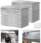 Nisorpa Garage Door Insulation Set Bubble Window Heat Insulation Panels, Reflective Aluminum Radiant Barrier Thermal Insulation Shield with 120 Tapes for Garage Greenhouse Attic Wall(16 Pcs,120x60 CM)