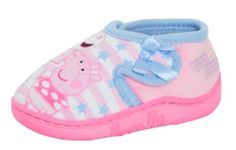 Peppa Pig Girls Slippers Pink 4 UK Child