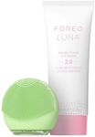 FOREO Luna 4 go Face Cleansing Brush & Firming Face Massager + Luna Micro-Foam Face Cleanser 2.0, 100ml - Face Wash - Pore Minimizer - Face Care - Facial Skin Care Products - for All Skin Types