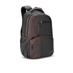 Gear Vintage 2 Faux Leather(Without Antitheft) 19"/34L Large Water Resistant Laptop Backpack/Casual Backpack/Daypack/Travel Backpack/College Bag For Men/Women(Black-Brown)