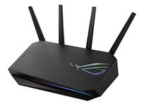 ASUS ROG Strix GS-AX5400 WiFi 6 Extendable Gaming Router, Gaming Port, Mobile Game Mode, Port Forwarding, VPN Fusion, Aura RGB, Subscription-free Network Security, Instant Guard, AiMesh Compatible