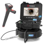 Sanyipace Sewer Camera 230FT/70M with Locator, Self-Leveling Drain Camera with 10.1" Screen, Pipe Inspection Camera 512Hz, DVR with Speaker, Distance Counter, 1080P Plumbing Camera with 12PCS Lights