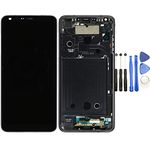 NuFix LCD Replacement for LG G6 Screen Glass LCD Display Touch Digitizer Assembly with Frame and Tools LG G6 H873 H872 H870 G600 LGH873 Black