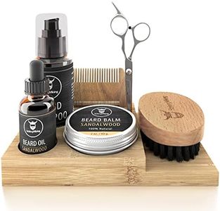 Striking Viking Beard Caddy - Countertop Bathroom Organizer for Beard Oil, Balm, Wash, Comb, Brush & Scissors (1pc)