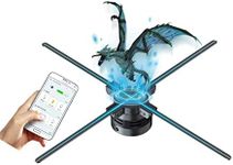 3D Hologram Fan,80CM Hologram Fan Projector with 928 PCS HD LED Beads -Holographic Video Advertising for Business Signs,Christmas,Halloween 31.5"( APP+Bluetooth+Remote+WIFI)