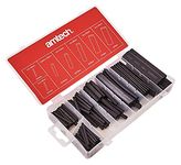 Amtech S6205 Heat Shrink Wrap Assortment, 7 Different Size Heat Shrink Tubes, 600V rated UL certified, 127 pieces plus Storage Case