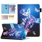 iPad mini Case, iPad mini 2 Case, Dteck(TM) Butterfly Series Case with Card Slot Pouch [Auto Sleep/Wake Feature] Smart Magnetic Closure Stand Cover for Apple iPad Mini 3/2/1 (01 Twinkle Butterfly)