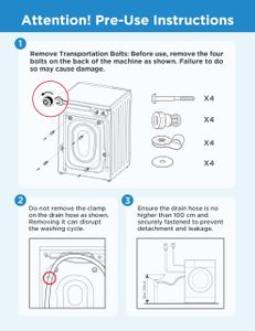 COMFEE 6kg Washing Machine – White Front Load Laundry Appliance