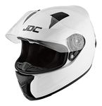 JDC Motorcycle Helmet Full Face - PRISM - White - M