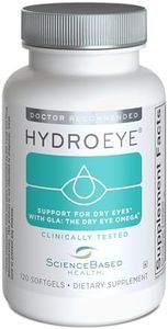 ScienceBased Health HydroEye Dry Eye Supplement – Clinically Tested Formula with GLA & Omega-3 – Supports a Healthy Tear Film for Lasting Eye Comfort – 120 Softgels