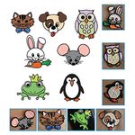 Yosoo 3D Printer Drawing Paper, 20PCS 40 Cartoon Patterns Printing Paper 3D Drawing Templates Painting Graffiti Template for 3D Pen Kids DIY Gift Present Paper Template 3D Printing Template