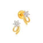 Malabar Gold & Diamonds 22k Yellow Gold Earrings for Women, Girls and Kids | 22 kt (916) BIS Hallmark Gold Earrings for Birthday, Anniversary & Festive Gift
