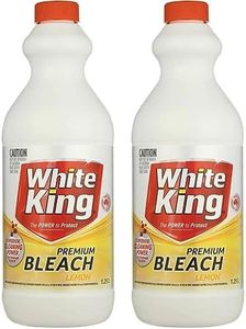 White King Lemon Premium Liquid Bleach 1.25 Litre (Pack of 2)