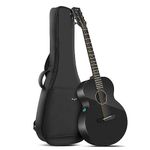 Enya Acoustic Electric Guitar Carbon Fiber X3 Pro Mini Travel Guitar AcousticPlus 36” 3/4-Sized Guitar Bundle with Gig Bag, Instrument Cable & USB Type-C Charging Cable(X3 PRO MINI)