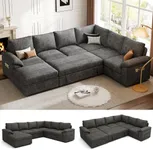 Howjoe 108 Inch Sectional Sleeper S