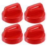 X AUTOHAUX 4pcs UTV Ignition Key Cover Cap 5433534 for Polaris for Ranger Red