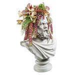 Design Toscano Bust Planter of Antiquity Statue, The Philosopher Socrates