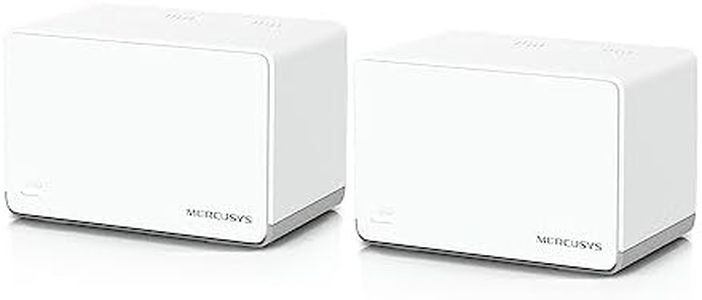 Mercusys AX1800 Whole Home Mesh Wi-Fi 6 System, Dual Band, 1800 Mbps, Seamless Roaming, Full Gigabit Ports, Easy APP Manage, Seamless Roaming, Parental Control, Access Point Mode (Halo H70X(2-pack))