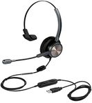 Kejia Electronic Co.,Ltd USB Headset with Microphone Noise Cancelling for Computer UC Softphones Teams Business Skype Zoom Conference Call Online Course etc