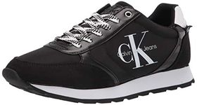 Calvin Klein Women's Cayle Sneaker, Black, 8.5