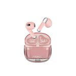 Promate Transpods TWS in Ear Earbuds with Mic,True Wireless Earphones with Bluetooth V5.3,13Mm Dynamic Drivers,26Hr Playback,Intelligent Touch Controls,350Mah Battery Capacity and 50 Hrs Standby,Pink