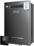 APUS 190,000 BTU Outdoor Tankless Water Heater, 8.1 GPM Propane Instant Hot Water Heater with WiFi & Remote Control, High Efficiency for Supports 5 Outlets
