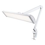 Neatfi 3,500 Lumens Ultra LED Touch Control Task Lamp with Clamp, 45W Super Bright Desk Lamp, 270 Pcs SMD LED, 26 Inches Wide Lamp, 5 Brightness Levels, Dimmable, Eye-Caring LED Lamp (White)