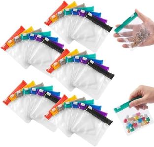 Self-sealing zipper medicine bags, 2026 New Reusable Pill Pouch Bags Travel Plastic Bags with Slide Lock for Storage, Water-Resistant Pill Pouch Set for Medicine Vitamins Small Items Daily Use (35pcs)
