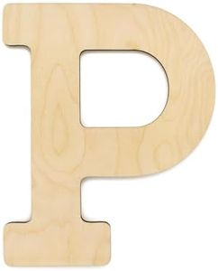Good Wood by Leisure Arts Letter 13" P, Wooden Letters, Wood Letters, Wooden Letters Wall Decor, Large Letters 13 Inch, Small for Crafts