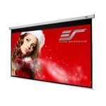 Elite Screens Manual B 100-INCH Manual Pull Down Projector Screen Diagonal 16:9 Diag 4K 8K 3D Ultra HDR HD Ready Home Theater Movie Theatre White Projection Screen with Slow Retract Mechanism M100H
