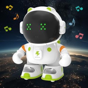 JQLM Astronaut Robot Toy, Interactive Smart Robotic with Touch Sensor, Voice Control, Speech Recognition, Singing, Dancing, Repeating and Recording, Robot Toy for 3 4 5 6 7 8 Year Old Boys Girls