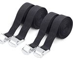 SOOKIN Tie Down Straps 4PCS Lashing Straps Tensioning Belts Ratchet Straps Cargo Straps Tension Straps Adjustable with Clamp Lock