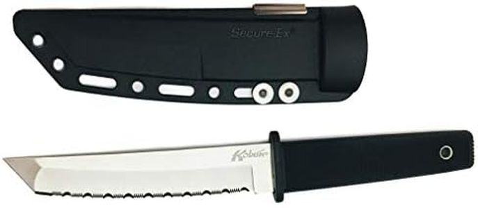 Cold Steel Kobun Tactical Fixed Blade Knife with Sheath, Serrated, One Size