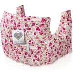 Post Mastectomy Pillow After Breast Cancer Surgery Recovery, C-Section Recovery or Breast Reduction, Tummy Tuck Post Surgery Supplies, Seat Belt Pillow, Chemo Breast Cancer Gifts for Women,Pink Flower