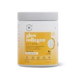 Wellbeing Nutrition Glow Collagen with Glutathione | Collagen Supplements for Women & Men | Marine Collagen Powder with SkinAx², Resveratrol, Bromelain & Goji Berry | 250g - Pina Colada Flavor