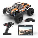 BEZGAR 1:16 Scale High Speed RC Cars - HP161 4X4 Off-Road Electric RC Trucks, Waterproof Hobby Grade Remote Control Cars, All Terrain Toy Truck with Upgrade Chassis Two Batteries for Kid Adults