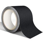 Anti Slip Tape XFXIA Non Slip Step Strips 10cm*5m Grip Tape For Steps Strip, High Traction, Non Abrasive, Leaving Adhesive Residue, Anti Slip Stair Treads Indoor & Outdoor (Black)