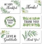 24 Greenery Thank You Cards With Envelopes Bulk Thank You Notes With Envelopes - Wedding Thank You Cards With Envelopes, Baby Shower Thank You Cards Christmas Thank You Cards, Blank Thank You Cards