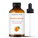 MAJESTIC PURE Brazilian Essential Oil | 100% Pure and Natural Brazilian Oil | Premium Grade Essential Oils for Hair Care, Home Diffusers, Skin, Aromatherapy, Massage and Humidifiers | 118 ml