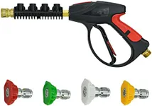 Twinkle Star Pressure Washer Gun, M22 14mm Fitting, 3000 PSI with 4-Color Pressure Water Washer Nozzles