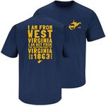 West Virginia Football Fans. I'm from West Virginia. Navy T Shirt (Sm-5x) (Short Sleeve, Medium)